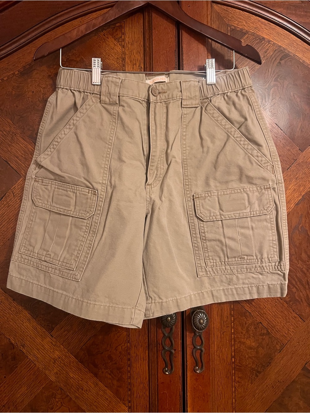Men's Cargo Shorts in Tan - Classic Utility Style